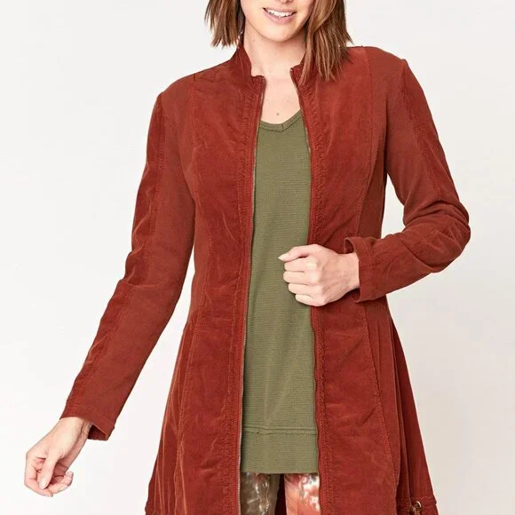 XCVI - Corduroy Winifred Jacket in Nutmeg - Size M - Picture 5 of 6